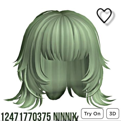 Yk2 Outfits, Short Blue Hair, Bff Pfp Matching Aesthetic, Roblox Items, Roblox Ids, Coding Websites, Roblox Hair, Hair Codes, Green Y2k