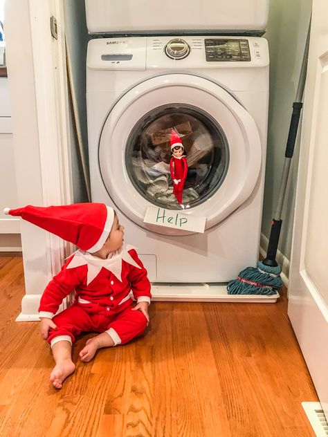 Elf On The Shelf For Infants, Real Elf On The Shelf, Elf On Shelf Baby Ideas, Real Life Elf On The Shelf Ideas, Real Life Elf On The Shelf, Real Baby Elf On The Shelf Ideas, Elf On The Shelf Ideas Baby, Elf On The Shelf Toddler Photoshoot, Elf On A Shelf Photo Shoot