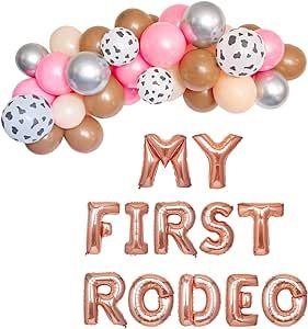 Cowgirl Balloon Arch, Rodeo Birthday Decorations, Rodeo Party Favors, 1st Rodeo Party, First Rodeo Birthday, 1st Rodeo, Rodeo Birthday Parties, Western Birthday Party, Rodeo Party