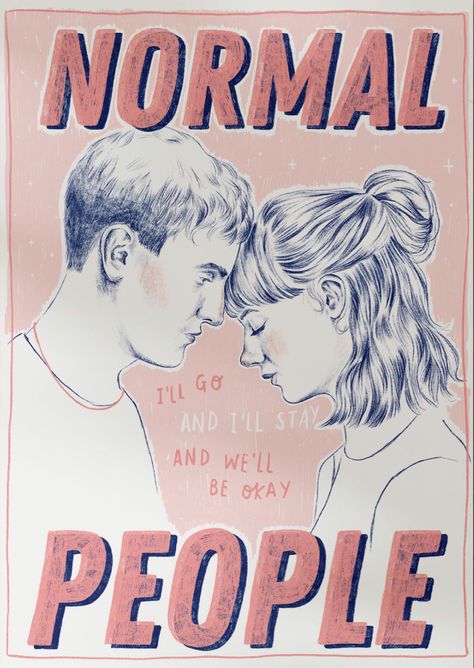 Normal People Poster, Normal People Quotes, Spilt Milk, Series Poster, Dorm Posters, Movie Director, Pink Posters, Normal People, Bedroom Prints