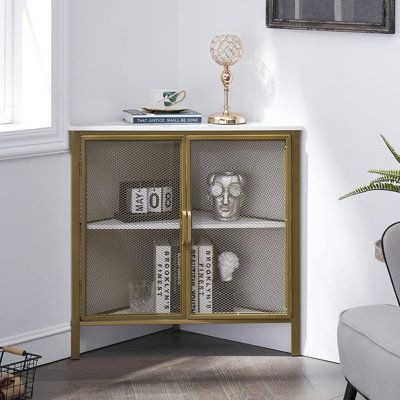 Tiered Display Shelves, Corner Storage Cabinet, Farmhouse Style Furniture, Cabinet Table, Door Metal, Corner Bookshelves, Freestanding Storage, Salon Suites, Corner Storage