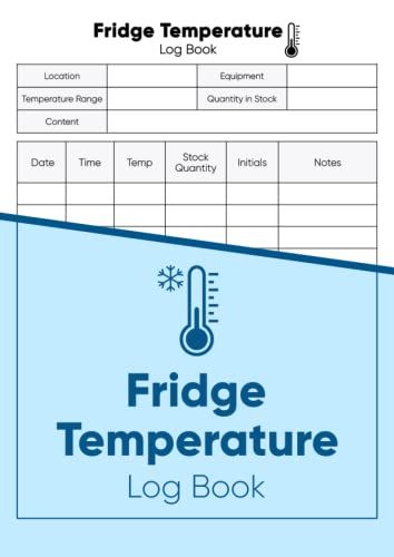 Fridge Temperature Log Book: A4 Temperature log book record For Restaurants, Food Businesses, Catering & Home by Insp... Food Hygiene, Restaurants Food, Hygienic Food, Log Book, Amazon Book Store, Book Store, Kindle App, Kindle Reading, Kindle Books