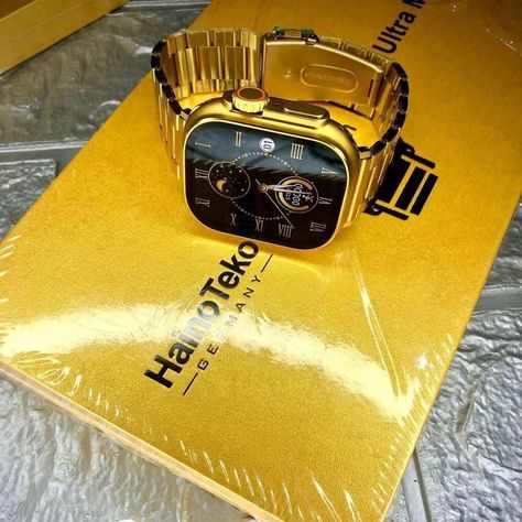 Haino Teko G9 Ultra Gold Smartwatch Whatsapp-03144247452📞 Delivery Allover Pakistan🇵🇰 #smartwatch #trend #foryoupage #pakcraftesgadgets #viralinstagram Smartwatch, Gold Watch, Smart Watch, Pakistan, Gold, Quick Saves