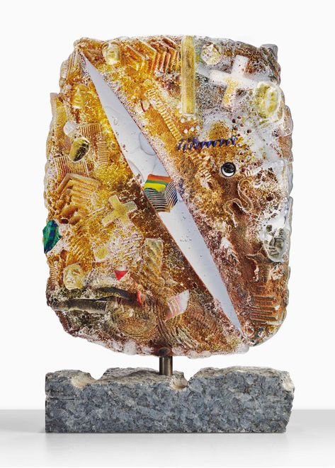 BERTIL VALLIEN (B. 1938) Bertil Vallien, Cast Art, Cast Glass, Sand Casting, Kosta Boda, Glass Sculpture, Entrance, Glass Art, Mixed Media