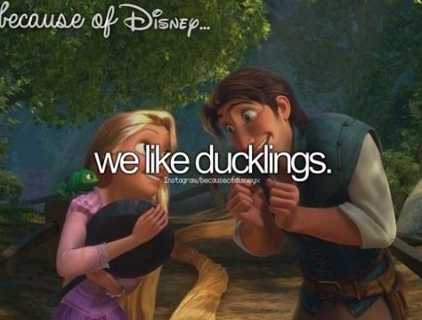 Because of Disney, we like ducklings. Rapunzel Movie, Rapunzel Video, Princesa Rapunzel Disney, Rapunzel Braid, Disney Amor, Lindo Disney, Disney Mignon, Intricate Braids, Rapunzel Disney