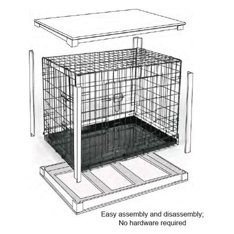 Archie & Oscar™ Ansel Deluxe Pet Crate & Reviews | Wayfair Dog Crate Table, Wood Dog Crate, Crate End Tables, Diy Dog Crate, Dog Crate Cover, Dog Kennel Furniture, Diy Dog Kennel, Crate Cover, Dog Crate Furniture