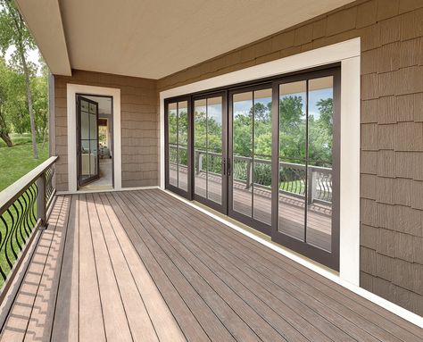 4 Panel Sliding Glass Door, Marvin Doors, Sliding French Doors Patio, Interior Sliding French Doors, Sliding Glass Doors Patio, Porch Design Ideas, Modern Entry Door, Sliding French Doors, Glass Doors Patio