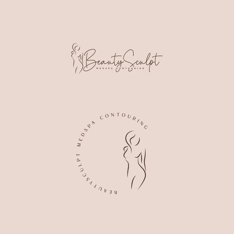 Logo Design Body, Esthetics Logo, Beauty Studio Logo, Body Logo Design, Pilates Logo, Line Drawing Woman, Body Logo, Skin Logo, Clinic Logo