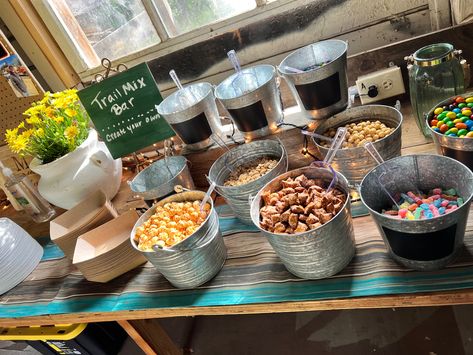 Trailmix Bar Wedding, Trail Mix Bar For Wedding, Build Your Own Trail Mix Bar, Trail Mix Bar Ideas, Trail Mix Bar Wedding, Husbands 30th Birthday, Appreciation Themes, Trail Mix Bar, Husband 30th Birthday