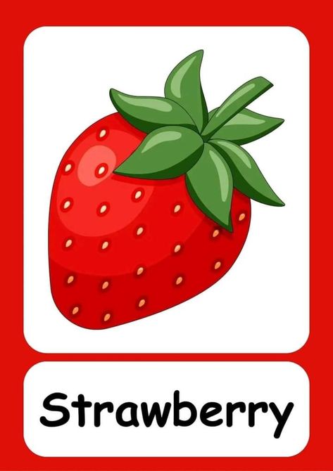 Computer Classroom Decor, Fruit Flash Cards, Fruit Names, Cake Logo Design, English Worksheet, Fruits For Kids, Toddler Arts And Crafts, Flashcards For Kids, Cake Logo