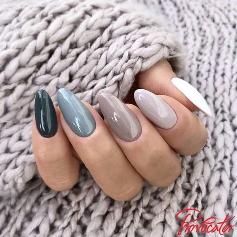 ♧ Pinterest : @denitsllava ♧ Monochrome Nails, Nagellack Trends, Solid Color Nails, Nails Natural, Easy Nails, Colorful Nails, White Acrylic Nails, Makijaż Smokey Eye, Nails Wedding