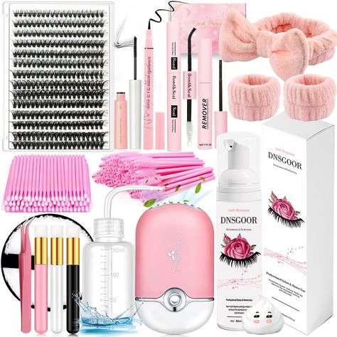 Lash Extensions Kit, Eyelash Shampoo, Lash Fan, Lash Cleanser, Eyelash Clusters, Glue Remover, Lash Extension Kit, Pretty Lashes, Diy Lash Extensions