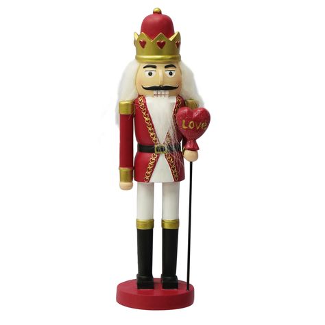 11.8" Valentine's Day Tabletop Nutcracker by Celebrate It™ | Michaels Valentine's Day Decor, Red Decor, Decor Shop, Nutcracker, Valentine's Day, Table Top, Valentines Day, Valentines