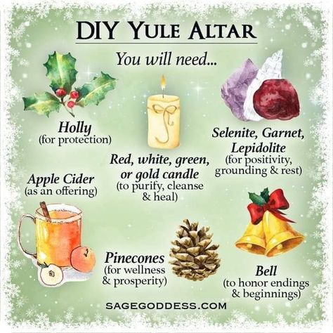 Yule Altar, Wicca Holidays, Yule Gifts, Yule Traditions, Winter Solstice Traditions, Yule Celebration, Winter Solstice Celebration, Pagan Yule, Happy Winter Solstice