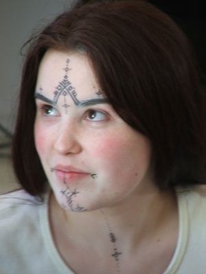 Amazigh Tattoos, Berber Tattoo, Horrible Tattoos, Master Tattoo, Face Tattoos For Women, Native Tattoos, Facial Tattoos, Full Body Tattoo, Face Tattoos