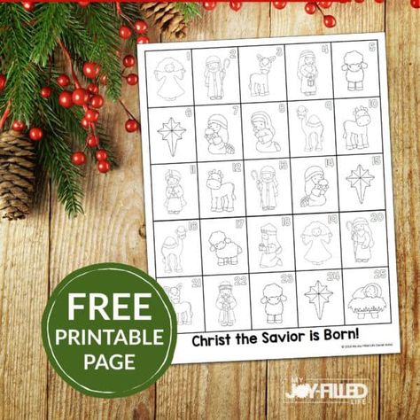 20+ Free Printable Advent Calendars for Christmas Countdown Fun Advent Calendar Christian Free Printable, Free Printable Advent Calendar Numbers Countdown To Christmas, Nativity Advent Calendar Free Printables, Advent Numbers Printable Free, Free Printable Advent Calendar For Kids, Free Advent Calendar Printables, Advent Calendar Numbers Printable Free, Jesus Christmas Crafts, Advent Calendar For Toddlers