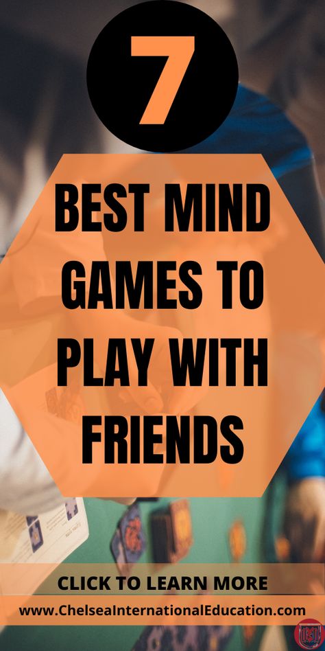 If you are looking for the best mind games to play with friends, then look no further! In this post, we present to you 7 really fun and fabulous mind games to play with friends that are engaging and entertaining and will have you and your friends thinking, laughing, and enjoying each other's company. These mind games to play with friends can also be used to help prepare for parties, birthdays, and general social activities. #mindgames #brainteaser #memorygames #socialactivities #coolgames #gifts Indoor Games To Play With Friends, Interesting Games To Play With Friends, Best Games To Play With Friends, Online Games To Play With Friends, Paper Games To Play With Friends, Funny Games To Play With Friends, Fun Mind Games, Best Friends Game, Mouth Game