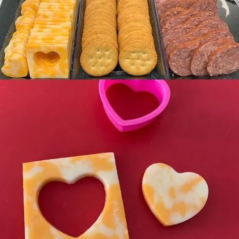 50+ Adorable Heart Shaped Food Ideas for Valentines Day - HubPages Heart Shaped Quesadillas, Heart Cheese Board, Kids Valentines Party Food, Food Ideas For Valentines Day, Heart Shaped Sandwiches, Heart Shaped Food Ideas, Circus Ideas, Cheese And Cracker Tray, Heart Shaped Cookie