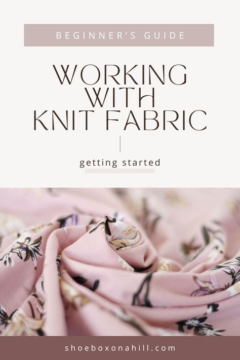 This guide will teach you what knit fabric is and provide tips for working with it so that you can enjoy sewing your first projects in no time! Are you interested in sewing with knit fabric? If you want to make you or your family clothing like t-shirts, hoodies, casual stretchy dresses, or even underwear, then you will want to use some kind of knit. Sewing with knits is great because the patterns are typically very easy to work with. Sewing Jersey Knit Fabric Patterns, Sewing Jersey Knit Fabric, Sewing With Knit Fabric, Jersey Knit Sewing Projects, Knit Fabric Projects, Sewing Knit Fabric, Sewing Mitered Corners, Sewing Tricks, Knit Fabrics