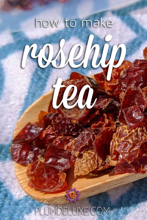 Rosehips, packed with vitamin C and anti-inflammatory properties, are best enjoyed dried as a tea, adding a slightly tart layer to your brew. Here's how to make rosehip tea. #rosehipteahowtomake #rosehipteabenefits #healthytea #antiinflammatory #teaforhealth #vitamin #antiinflammatorydiet #antiinflammatoryrecipe Rosehip Tea Recipes, Rose Hip Tea Benefits, Rosehip Benefits, Rose Hips Benefits, Rosehip Recipes, Rosehip Tea, Kids Tea Party, Homemade Mixes, Homemade Tea