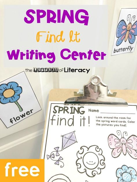 Playschool Activities, Spring Learning Activities, Reading Readiness, Spring Vocabulary, Kindergarten Spring, Activity For Kindergarten, Writing Center Activities, Preschool Spring, Spring Kindergarten