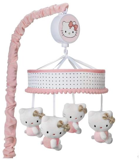 Lambs & Ivy Hello Kitty Musical Mobile Hello Kitty Baby Clothes, Hello Kitty Nursery, Muñeca Baby Alive, Hello Kitty Baby, Hello Kitty Rooms, Kitty Clothes, Kitty Baby, Nursery Room Design, Hello Kitty Accessories