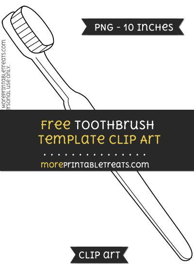 Free Toothbrush Template - Clipart Toothbrush Template Free Printable, Toothbrush Template, Template Free Printable, Sonicare Toothbrush, Templates Printable Free, Art File, Digital Media, Digital Scrapbooking, Free Printable