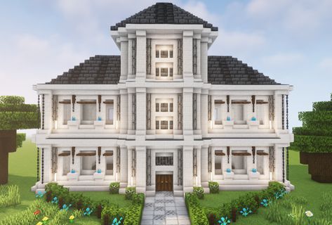 This is a quartz house that i have made, And i would really like to share it with you,in this video i show you how to build this base step by step if you like what you see feel free to like,share and subscribe :) #minecraftquartzhouse #minecrafthouse #minecrafthousetutorial #minecraft Quartz Building Minecraft, Minecraft Houses Quartz, White Minecraft House, White House Minecraft, Minecraft Quartz Build, Minecraft Quartz House, Minecraft White House, Minecraft House Guide, Minecraft Houses Mansions