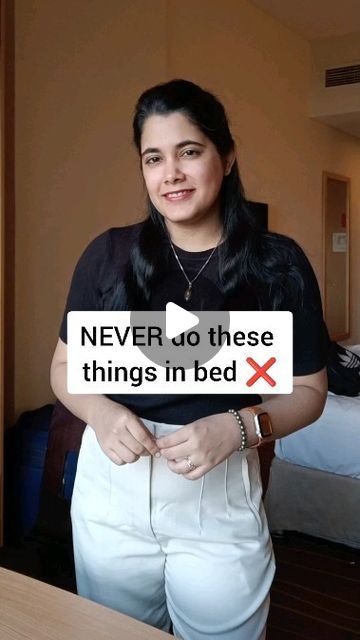 3.1M views · 34K likes | Juhi Arora on Instagram: "Things you should NEVER do in your bed ❌

Share this with someone who has a messy bedroom 😝

Follow for more! ✨
:
:
:
:
:
[Vaastu Tips, vastu for bedroom, vastu for home, vastu, vastu for prosperity, vastu mistakes, Guidance By Juhi x Bedroom]" Vastu For Home, Home Vastu, Messy Bedroom, Follow For More, Bedroom, Health, Bed, Instagram