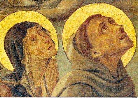 For Ash Wednesday: How to Pray with St. Francis and St. Clare ... St Francisco, Images Of Faith, Holy Art, Ash Wednesday, Catholic Images, San Francesco, Francis Of Assisi, Secret Places, St Francis