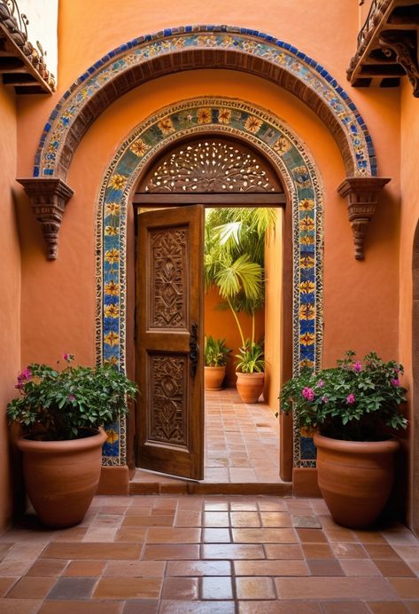 21 Timeless Mexican Hacienda Homes That Blend History & Luxury – Cabin Nook Mexican Hacienda Exterior, Colorful Mexican House, Mexican Hacienda Homes, Mexican Houses Interior, Hacienda Architecture, Mexican House Exterior, Hacienda Style Homes Mexican, Mexican Style House, Butcherblock Countertops