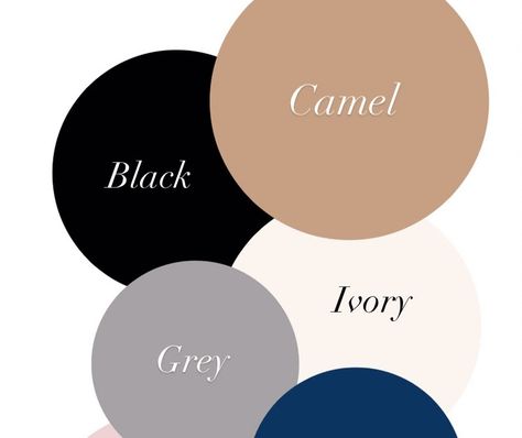 Fall Capsule Wardrobe Colour Palette - Fall Fashion Black Navy Grey Capsule Wardrobe, Black And Tan Capsule Wardrobe, Monochromatic Neutral Outfit, Fall Outfit Color Palette, Minimalism Wardrobe, Black Capsule Wardrobe, Colours That Go With Grey, Autumn Capsule Wardrobe, Wardrobe Colour