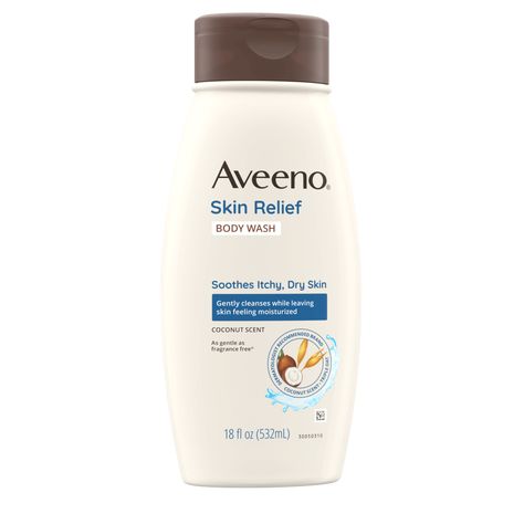 Skin Relief Oat Body Wash with Coconut Scent | AVEENO® Aveeno Body Wash, Dry Skin Body Wash, Unscented Body Wash, Sulfate Free Body Wash, Sensitive Skin Body Wash, Liquid Body Wash, Aveeno Skin Relief, Unscented Lotion, Cleanser For Sensitive Skin