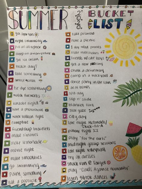 Summer Bucket List For Teens, Ultimate Summer Bucket List, Bucket List For Teens, Summer Checklist, Romantic Date Night Ideas, Diy Best Friend Gifts, Plan For Life, Kids Schedule, Preppy Stuff