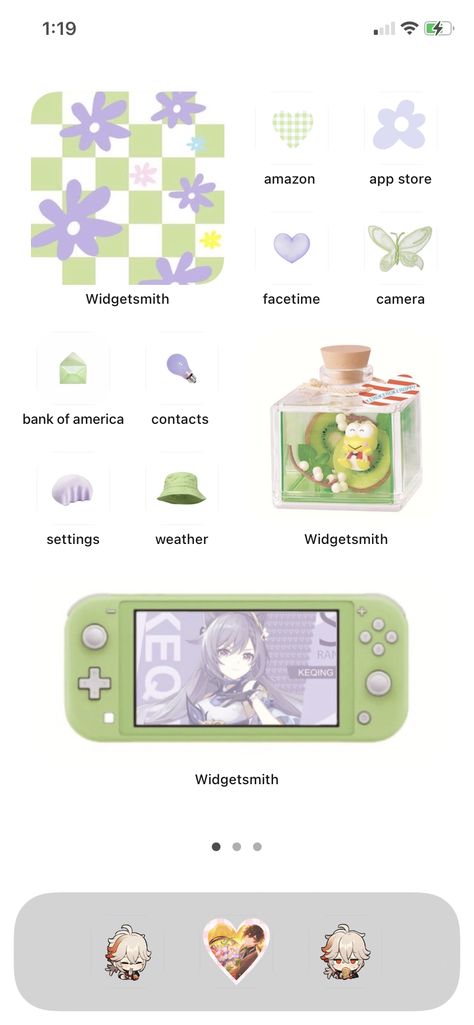 Keroppi Phone Theme, Purple And Green Phone Theme, Purple Ios Layout, Purple Phone Layout, Purple Iphone Layout, Green Purple Aesthetic, Green And Purple Aesthetic, Purple Layout, Sanrio Keroppi