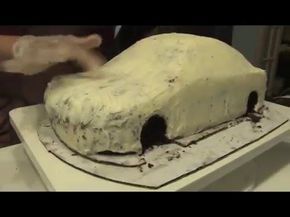 Jaguar S-Type Cake by Nibbles Cakes - YouTube How To Make Car Cake, Car Shaped Cake, Ferrari Cake, Cars Cake Design, Car Cake Tutorial, Cake Car, Transformers Cake, Fondant Cake Tutorial, Car Cakes