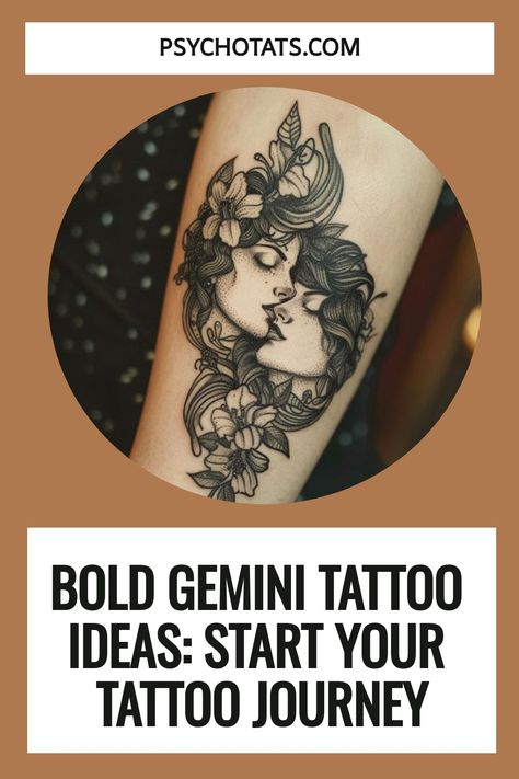 Gemini tattoo ideas Duality Tattoo, Gemini Tattoo Ideas, Gemini Sign Tattoo, Fantastic Tattoo, Butterfly Legs, Gemini Zodiac Tattoos, Astrological Elements, Gemini People, Gemini Tattoo Designs