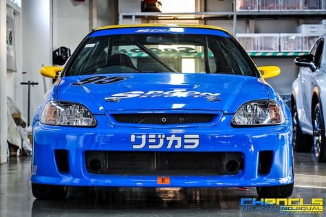 Civic EK9 Factory Spoon Sports | Valentino TypeOne | Flickr Spoon Sports, Spoon Design, Integra Type R, Jdm Honda, Visit Tokyo, Honda Civic Coupe, Civic Coupe, Honda Civic Hatchback, Civic Hatchback