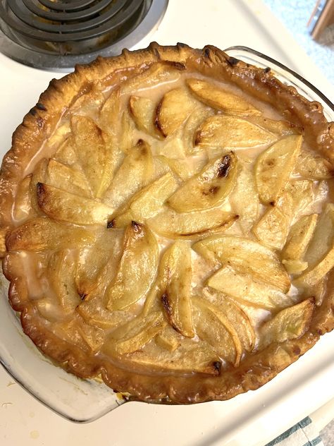 "My German Oma made this pie every Thanksgiving I can remember while she was with us. After finding this recipe for it I will be continuing the tradition! Can't beat that creamy texture!" German Apple Pie, 12 Tomatoes Recipes, Tomatoes Recipes, 12 Tomatoes, German Recipes, Pie Dough, Pies & Tarts, Cakes And Pies, German Food