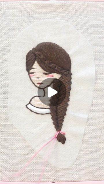 192K views · 5.5K likes | Embroidery Art and Tutorials on Instagram: "Join my email list to receive this design’s free PDF pattern and guide! Full tutorial is on my YouTube channel! Links are in bio! #embroidery #threadart #threadpainting #hairembroidery #braids #chainstitch #fishbonestitch #embroiderytutorial #embroiderypattern #pdfpattern #freepattern" Braided Chain Stitch Embroidery, Thick Chain Stitch Embroidery, Embroidery Stitches Chain, Raised Chain Stitch Embroidery, Jenny Adin Christie Embroidery, Free Pdf Pattern, Thread Art, Thread Painting, Fish Bone