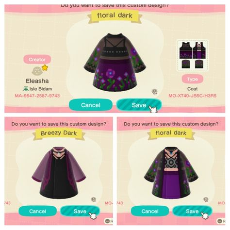 Acnh Witchy Outfit Code, Animal Crossing Witchy Clothes, Acnh Codes Witchy, Acnh Witchy Clothes, Goth Animal Crossing Outfit Codes, Animal Crossing Design Codes Clothes Summer, Animal Crossing Witch Design, Acnh Meadow, Acnh Goth Clothes