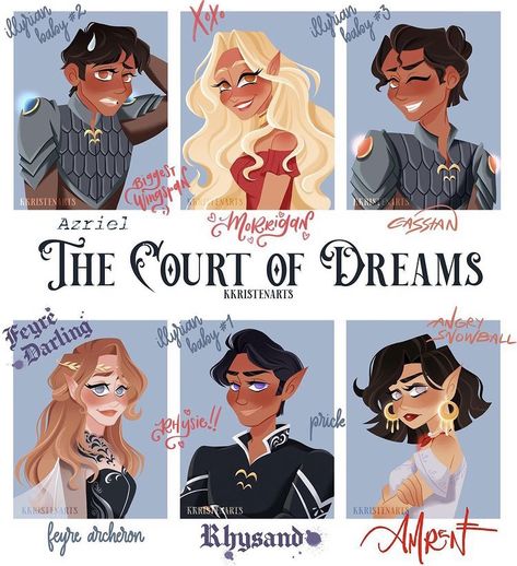 Inner Circle Acomaf, A Court Of Thorns And Roses Fanart, Feysand Fan Art, Acowar Fanart, The Court Of Dreams, Rhysand And Feyre, Court Of Dreams, Acotar Fanart, Acotar Funny