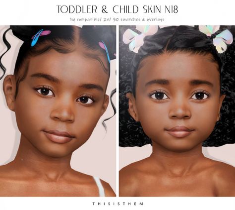 Sims 4 Cc Skin Details, The Sims 4 Toddler, Toddler Makeup, Sims 4 Restaurant, Sims Baby, Sims 4 Cas Mods, The Sims 4 Skin, Sims 4 Family, Skin Details