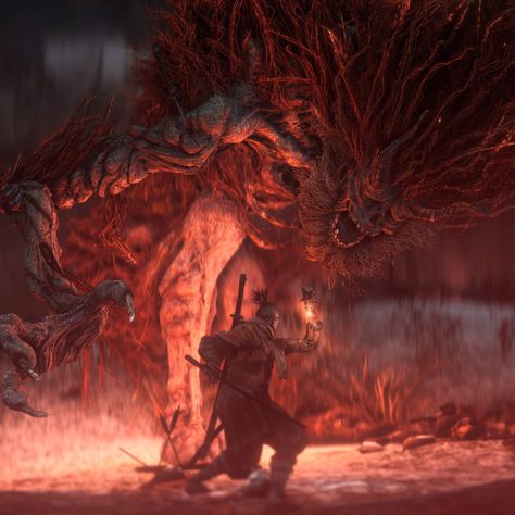 Sekiro Demon Of Hatred, Demon Of Hatred, Sekiro Art, Git Gud, Hidetaka Miyazaki, Red Giant, Soul Game, Dark Souls Art, Elden Ring