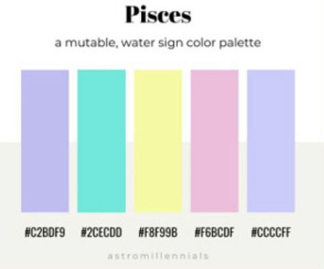 Pisces Color Palette, Zodiac Sign Colors Palette, Makeup With Eyeshadow, Zodiac Colors, Pisces Color, Zodiac Signs Colors, Resin Business, Color Science, Applying Eyeshadow