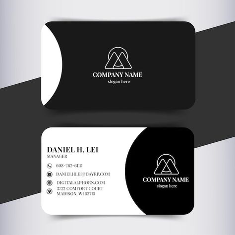 , Black White Business Card, Business Card Design Black And White, Business Card Black And White, Black And White Business Cards, Green Business Card Design, White Business Card Design, Business Card Design Black, Yellow Business Card, Gold Business Card