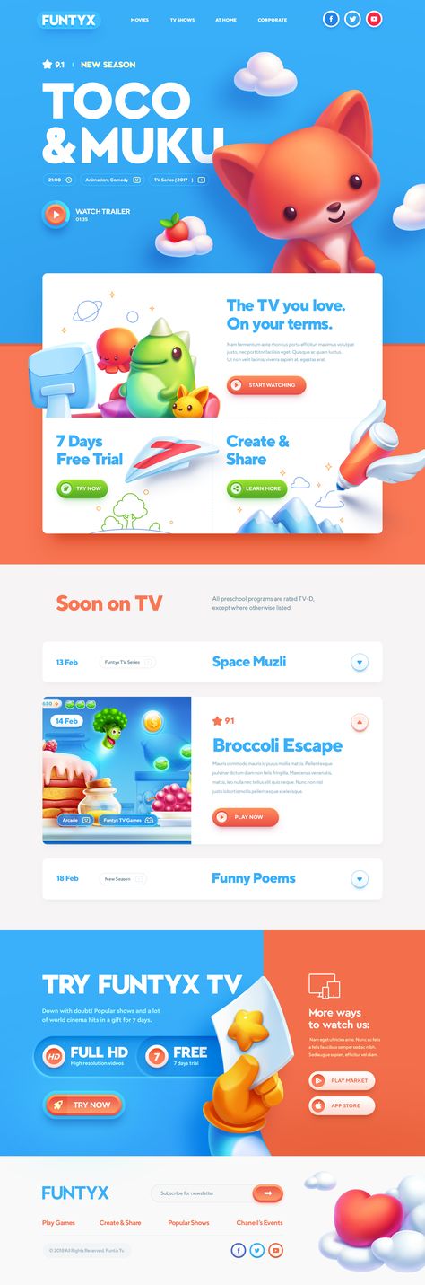 Cartoon Website, Layout Web, Behance Design, Kids Web, Desain Ui, Best Website Design, Exhibition Stand Design, Web Inspiration, Web Layout Design