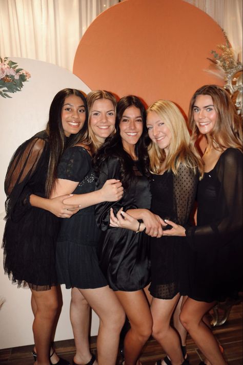 DRESS LINKED BELOW🖤🥳pref day, cute, sorority, friends, black dress, college, pic inspo Black Pref Dress, Black Sorority Outfits, Sorority Recruitment Dress, Pref Dresses, Sorority Recruitment Dresses, College Pic, Sorority Dresses, Semi Dresses, Recruitment Outfits