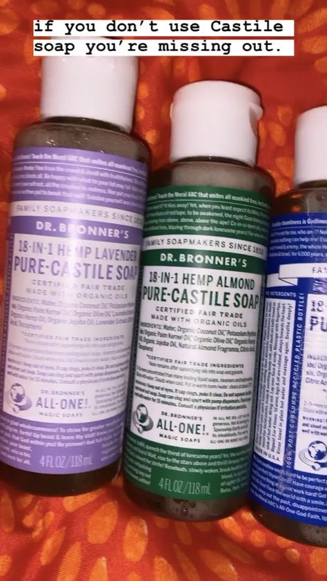 Dr Bonner, Dr Bonners, Street Hijab, Pure Castile Soap, Bathroom Stuff, Hygiene Tips, Curly Hair Styles Easy, Castile Soap, Feminine Hygiene