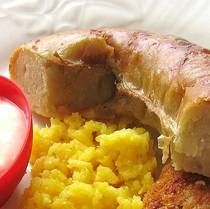 Lithuanian Potato Sausage Recipe - Vedarai - Recipe for Lithuanian Potato Sausage *can be made without meat but need vegetarian casings* Meat Preservation, Lithuania Food, Lithuanian Food, Curing Meat, Making Sausage, Sausage Making Recipes, Potato Sausage, Lithuanian Recipes, Eastern European Recipes